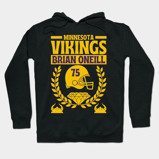 Minnesota Vikings Brian Oneill 75 Edition 2 Hoodie by Astronaut.co